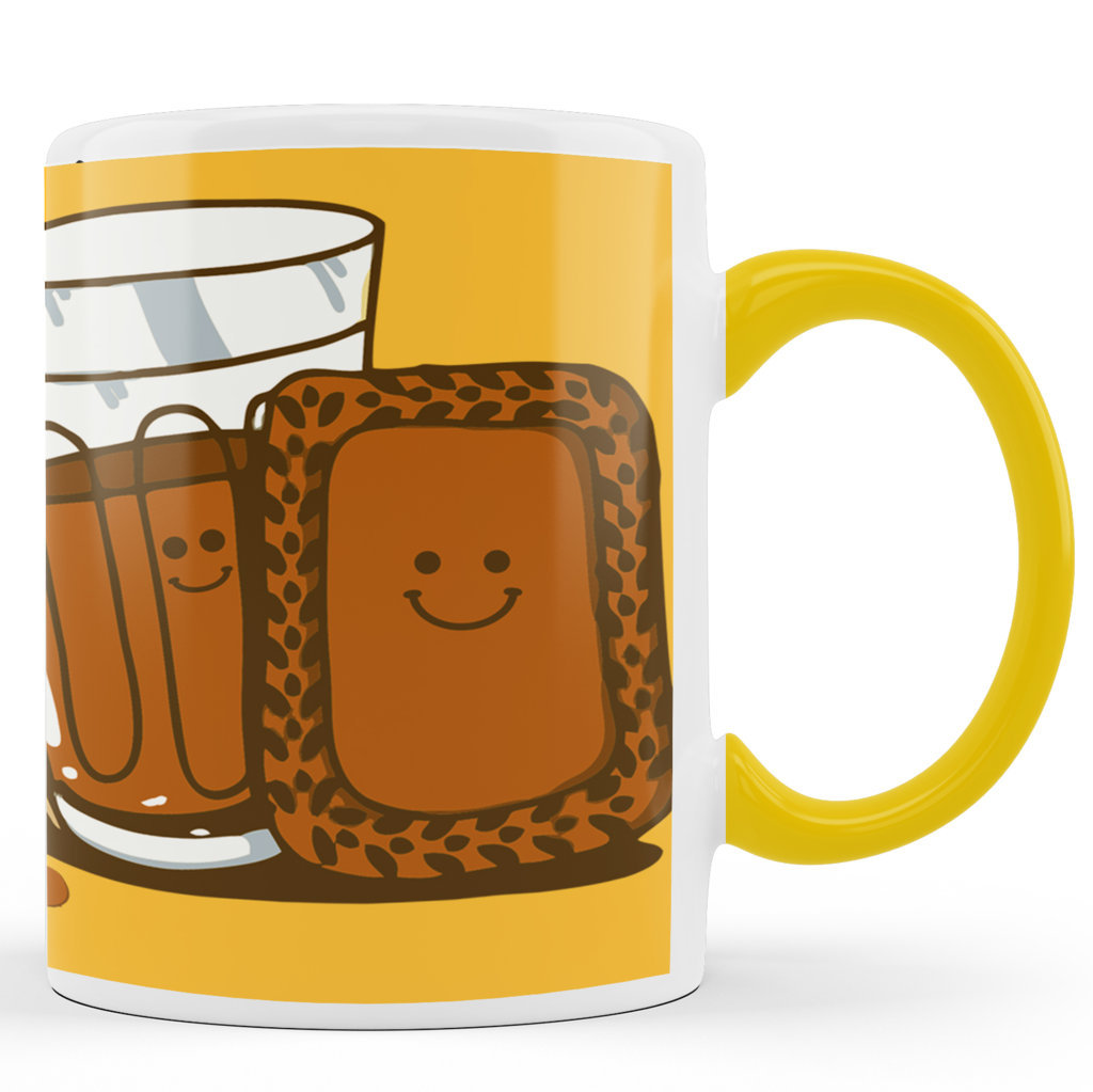 Printed Ceramic Coffee Mug | We are Like Chai Biscuit | 325 Ml 